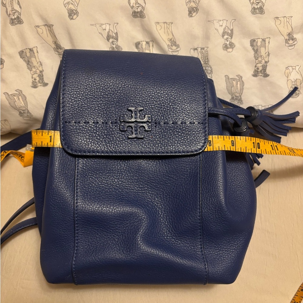Tory Burch Navy Leather Backpack